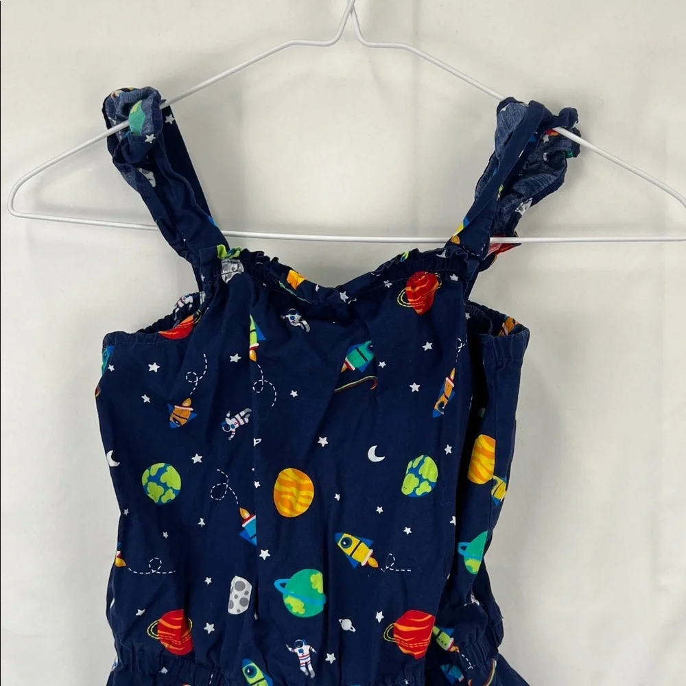 Gymboree - Girl’s Romper -One Piece -Shorts - Outer Space - Navy - Sleeveless -7
